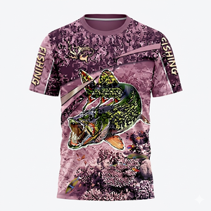 Camiseta de Pesca de Manga Larga para Hombre con Protección Solar UPF 50+, Logotipo Personalizado, Absorción de Humedad, Poliéster, Camuflaje con Bandera, Protección UV - Product Image 1