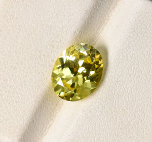 ไพลินสีเหลือง ceylon: พลอย10X8มม. ทรงวงรีตัดหลวม3.42 CTS อัญมณีหลวมสำหรับห้องปฏิบัติการคอรันดัมสำหรับทำเครื่องประดับ - Product Image 4