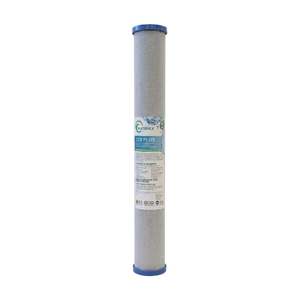 Filtre de réduction de chlore de 2e étape, charbon de coque de noix de coco 100%, purificateur d'eau de 20 pouces, certifié pour la sécurité potable - Product Image 1