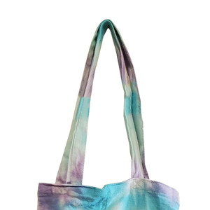 Custom 100% Organic Tie DyeCotton Canvas Tote <b>Bags</b> With Long Handle Supermarket Promotion Use Handled Custom Size - Product Image 2