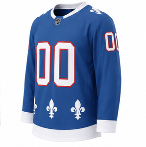 Camiseta de hockey sobre hielo bordada al por mayor, 100% poliéster, de secado rápido, diseño personalizado, camiseta y tops de poliéster estampados. - Product Image 3