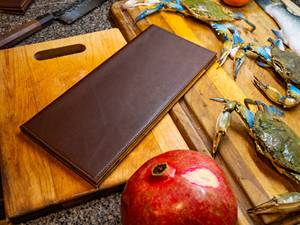 8 Premium Real Leather Menu Holder Restaurant Menu Cover Luxury Genuine Leather Menu Folder Hotel Supplier LMC-0148 - Product Image 2