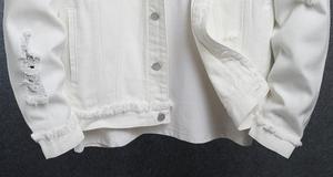 แจ็คเก็ตยีนส์ผู้ชาย ขอบดิบ ติดกระดุม ทรงหลวม สไตล์ลำลอง - Product Image 3