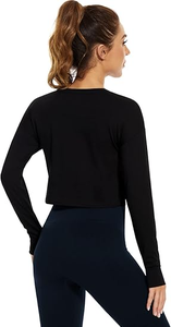 Nueva sudadera de manga larga con cuello redondo, estilo casual y holgado para mujer, precio mayorista barato, sudadera extragrande para mujer - Product Image 4