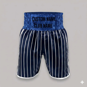 Pantalones Cortos de Muay Thai en Satén Dorado con Bordado Tradicional, Estilo Moderno Retro, para Kickboxing y Combate - Product Image 2