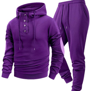 Chándal Estampado de Algodón Suave y Cómodo para Hombre, Traje Deportivo de Invierno de Primera Calidad, Ropa Deportiva para Gimnasio, Fitness, Entrenamiento - Product Image 5