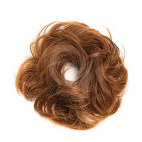Extension de chignon désordonné en cheveux humains Remy indiens |   Chignon à clipser en cheveux vierges naturels |   Postiche à l'aspect naturel, double épaisseur aux pointes, toutes les couleurs