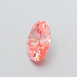 Diamant rose ovale fantaisie de 1,10 carat, orange vif, cultivé en laboratoire, CVD, clarté VS1, excellente taille, diamant rose éthique non monté - Product Image 5