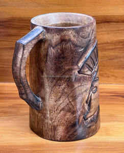 Tasses en bois de haute qualité fabriquées sur commande, vente en gros de tasses en bois pour l'exportation, prix compétitifs - Product Image 5