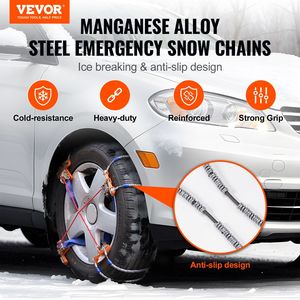 โซ่ยางล้อกว้าง9.2-11.2in/235-28มม. 8ชิ้นสำหรับรถกระบะ/SUV/รถบรรทุกสำหรับการขับขี่ในฤดูหนาว - Product Image 2