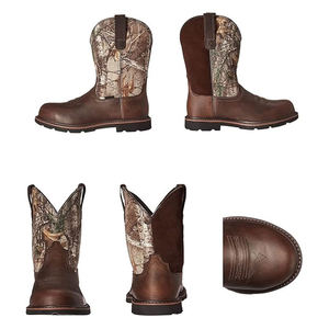 Bottes de cowboy professionnelles imperméables pour l'équitation et la chasse, bottes de cowboy occidentales pour hommes, hautes - Product Image 3
