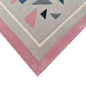 Tapis en laine tuftés à la main à motifs modernes pour salon, chambre et maisons contemporaines - Product Image 3