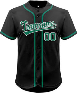 Maillots de baseball et softball personnalisés respirants, imprimés, antibactériens, séchage rapide, col en V, boutons, logo personnalisé, 2026, 100 % polyester, haute qualité - Product Image 3