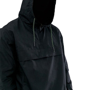 High Quality Summer Breathable Outdoor Patched Pullover <b>Jacket</b> for Men Custom Half Zip Polyester Anorak Windbreaker - Product Image 2