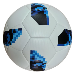 Ballon de football en cuir PU OEM léger, pour entraînement et match, matériau durable, logo personnalisé disponible, vente en gros en vrac directement de l'usine - Product Image 5