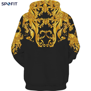 Conjunto Deportivo de 2 Piezas para Hombre, Invierno, Exterior, Grueso, Transpirable, Poliéster/Algodón, Sudadera con Estampado de Forro Polar - Product Image 3