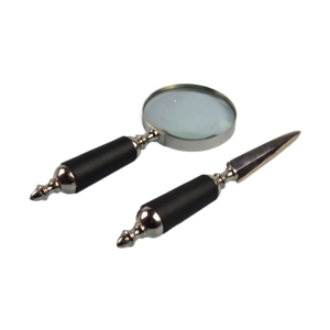 Nuevos Lanzamientos: Lupa con Marco Metálico, Acabado Antiguo de Alta Calidad, Forma Redonda, Calidad Premium con Cortador de Papel - Product Image 2