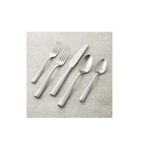 Ensemble de couverts en métal de luxe, acier inoxydable, finition polie, ustensiles de table durables pour la maison, la cuisine et les restaurants - Product Image 1