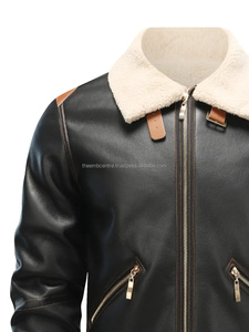 Chaqueta de cuero para hombre, diseño único, superventas, precio económico, chaqueta de invierno elegante y ajustada de alta fabricación para hombre - Product Image 4