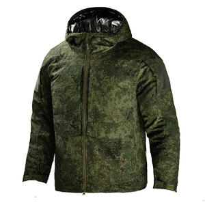 Veste matelassée à capuche noire pour homme, coupe-vent, rembourrage en polyester, fermeture éclair, coupe classique, hiver, décontractée - Product Image 6