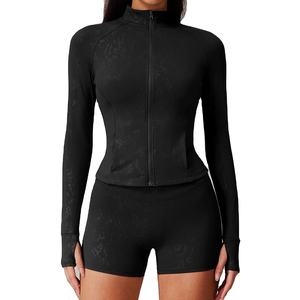 Combinaison de sport deux pièces pour femme, manches courtes, qualité supérieure, en toile écologique, coupe unie, pour le printemps/été - Product Image 3