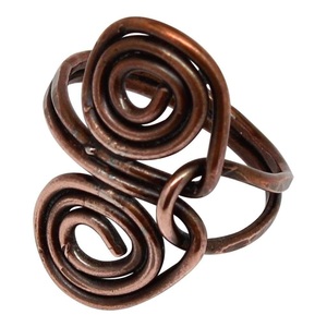 Anillo de Cobre Orgánico Texturizado de Múltiples Hilos – Banda de Moda Artesanal de Tendencia - Product Image 6