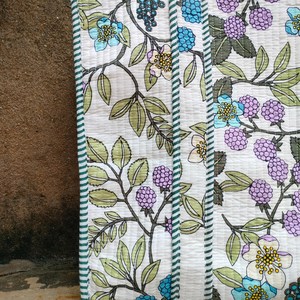 Exquisite High Quality Hand-Block Printed Quilted Cotton Tote <b>Bag</b> Elegant Zipper Closure Versatile Handcrafted <b>Boho</b> Shoulder <b>Bag</b> - Product Image 4