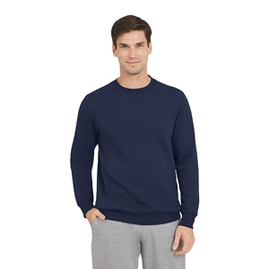 Sweat-shirt col rond pour homme, qualité supérieure, couleur unie, service OEM, sweat-shirt d'hiver lourd personnalisé pour homme - Product Image 2