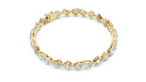 Pulsera Amara con Diamantes Redondos Alternados - Product Image 2