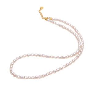 สร้อยคอมุกน้ำจืด Tilian ขนาด 4-5 มม. แสงเงาสวยงาม ไร้ตำหนิ ไข่มุกเบบี้  แบบกึ่งสำเร็จรูป สำหรับใส่ที่ไหปลาร้า - Product Image 5