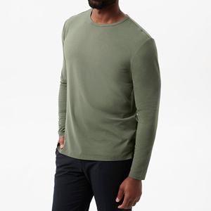 T Shirt For Men Cotton <b>Long</b> <b>Sleeve</b> T-shirts Solid Color Men's Clothing Full Length <b>Sleeve</b> For Spring And Autumn <b>Undershirts</b> - Product Image 4