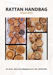 Wholesale 100% Pure Natural Eco-Friendly Rattan Straw Beach Bag for Women Shoulder Bag From Vietnam - Product Image 5