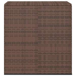 Brown PE <b>Rattan</b> Patio <b>Cushion</b> Box for <b>Storage</b> - Product Image 2
