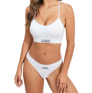 6 Pcs Lace Bow Spandex/Polyester Bikini Panties Sexy Breathable Stretchy Knitted Women's <b>Underwear</b> Cheap Price OEM Wholesale - Product Image 4