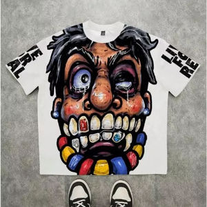 Fabricante de Ropa Personaliza Camisetas de Manga Corta para Hombre, Cuello Redondo, Algodón Suelto, Estampadas, de Lujo, Corte Regular - Product Image 1