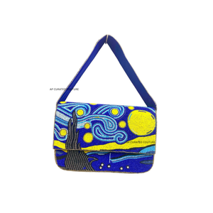 Bolso de hombro con cuentas y diseño de ojo bohemio, hecho a mano, bordado, personalizado para mujer, bolso de fiesta, últimos modelos de bolsos de hombro personalizados. - Product Image 4