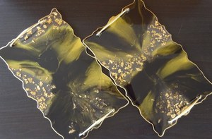 Epoxy Resin <b>tray</b> - Handmade / <b>Trinket</b> <b>Tray</b> / Serving <b>Tray</b> / Home Deco / Gift Idea - Product Image 3