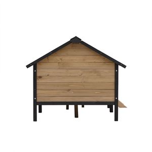 Caseta Grande de Madera para Perros con Porche, Estilo Cabaña, para Mascotas, Casas y Muebles para Mascotas - Product Image 6