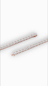 Bracelet tennis allongé à quatre griffes avec diamants de laboratoire ronds 10 carats en or 18 carats – Vente en gros, Fabricant et Fournisseur de Bijoux Fins OEM - Product Image 2