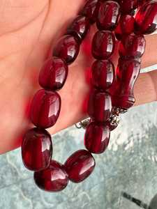 Cuentas de oración islámicas de resina, misbaha, rosario musulmán, tasbih hecho a mano, cuentas de oración de resina, cuentas de oración de resina roja hechas a mano, tasbih. - Product Image 3