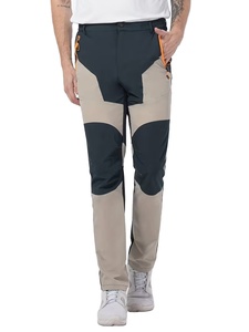 Pantalones Deportivos Ligeros para Hombre, Cintura Elástica, Corte Ajustado, Bloques de Color y Bolsillos con Cremallera, Mezcla de Nailon, para Senderismo, Camping y Deportes - Product Image 6