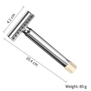 Maquinilla de Afeitar de Doble Filo, 9 Velocidades Ajustables, Diseño Clásico de Metal, con Logotipo Personalizado, Último Diseño - Product Image 5