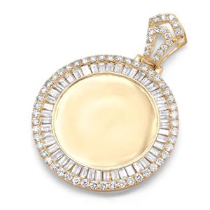 Collier pendentif chat en or massif 14 carats avec diamant de laboratoire certifié GIA, style hip-hop, cadeau unisexe - Product Image 3