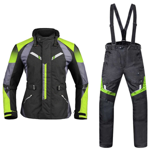 Ensemble de vêtements de moto d'hiver pour hommes, imperméable, avec veste et pantalon bicolores, manches longues, en polyester et nylon, OEM - Product Image 1