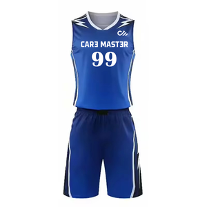 Conjunto de Pantalones Cortos y Camiseta de Baloncesto de Talla Grande, Uniforme de Baloncesto de Verano de Alta Calidad, Transpirable, Antibacterial y de Secado Rápido - Product Image 1