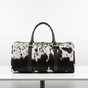 กระเป๋าเดินทางหนังวัวแท้สไตล์วินเทจ  กระเป๋าถือแบบดัฟเฟิลสำหรับวันหยุดสุดสัปดาห์  กระเป๋าเดินทางขึ้นเครื่อง  รับผลิตแบรนด์ส่วนตัว  รุ่น LHTB-0082 - Product Image 1