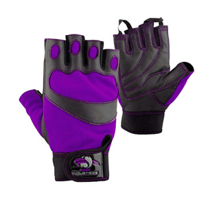 <b>Genuine</b> Leather Fitness Workout Gloves Half Finger Design Padded Gym Hand Protector for Men and Women Lifting Gear - Product Image 6