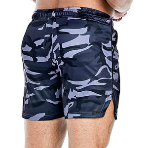 Shorts de performance vierges pour hommes en gros, personnalisables avec logo, en molleton bouclette, décontractés, légers, noirs, pour fitness et sport - Product Image 3