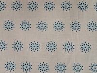 Tissu en coton blanc de qualité supérieure avec broderie florale bleue Schiffli - Matière ajourée respirante pour robes féminines - Vente chaude