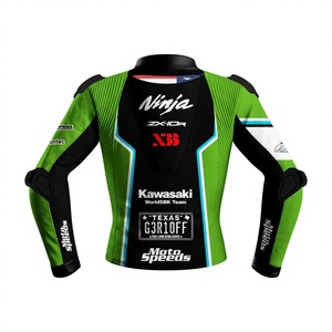 Garrett Gerloff WSBK MotoCP Mens Leather <b>Racing</b> 2026 <b>Jacket</b>/Chaquetta Motorbike Riding Gear with Hump CE Approved Protective - Product Image 2